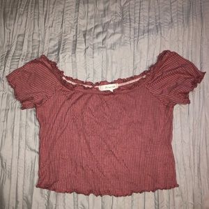 Off the Shoulder Crop Top